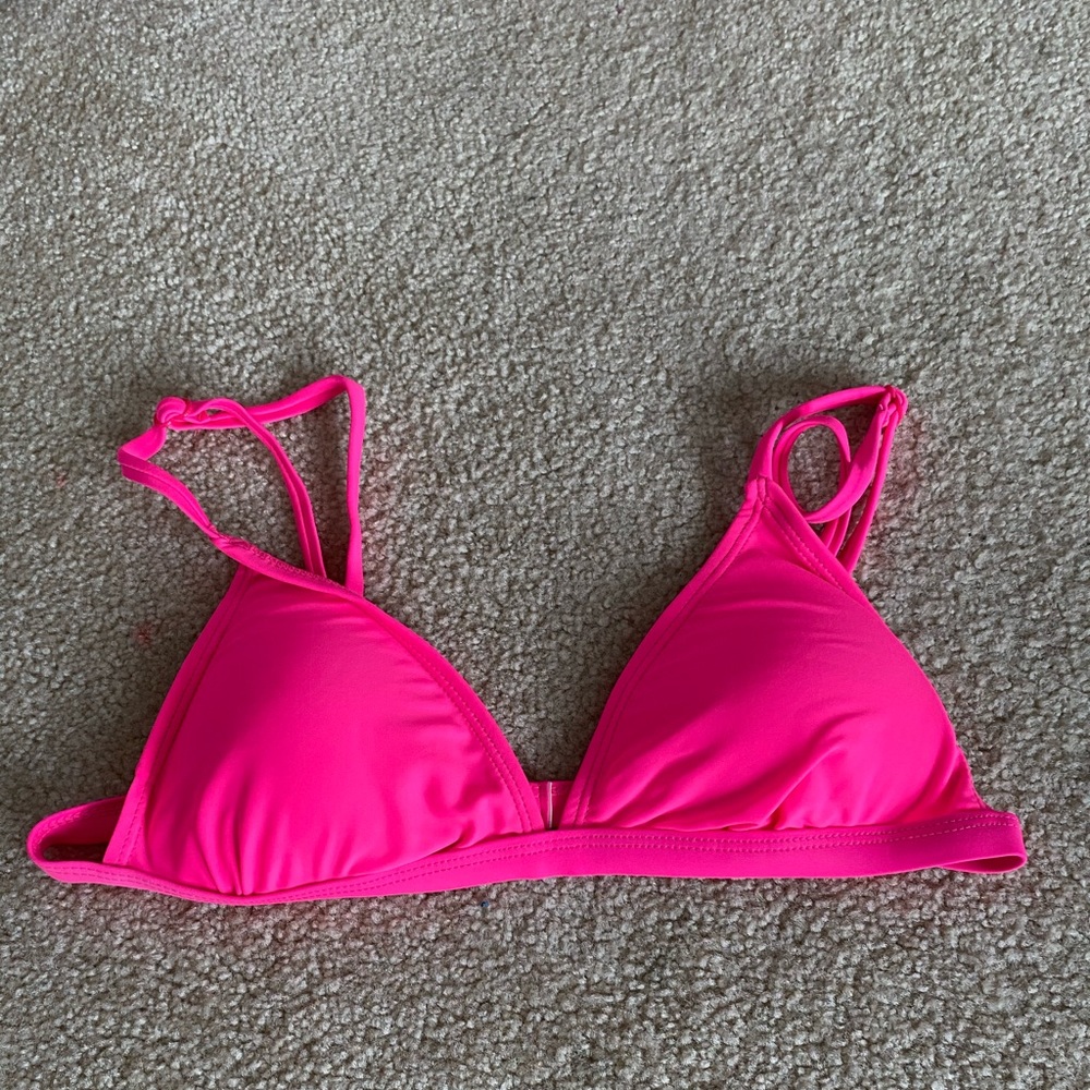 Primark neon pink bikini top